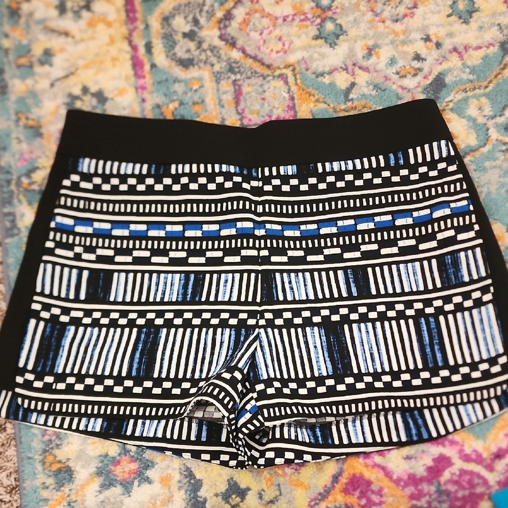 Stylish Black and Blue Women's Shorts